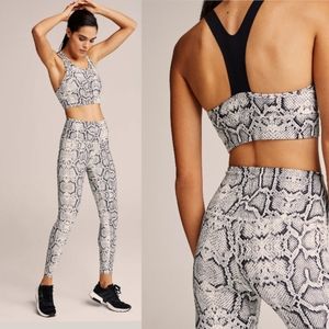 Varley Century 2.0 Leggings in Ivory Cobra Snake